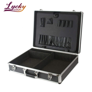 Aluminum Cases Case Custom Case Aluminum Enclosure Cases Aluminum Toolbox Hard Carrying Case Aluminum Black Custom Case With EVA Dividers