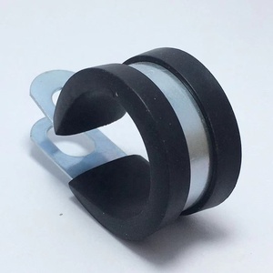 Abrazadera de suspensión de tubo abrazadera de <span class=keywords><strong>cable</strong></span> aislada acolchada de goma de diámetro personalizada - Product Image 2
