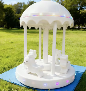 Parque Infantil Interior Eléctrico Blanco y Suave para Niños, Atracción Giratoria Sensorial, Equipo de Juego Eléctrico Suave - Product Image 3