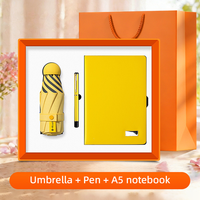 Coffret Cadeau d'Affaires : Parapluie, Stylo Gel, Carnet – Idéal pour la Formation d'Entreprise, Séminaire Commercial, Équipe de Travailleurs – En Stock, Fabricant, Assurance Commerciale