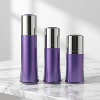 Flacon cosmétique en plastique de luxe, forme unique, vide, 30 ml, 50 ml, 100 ml