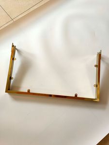 <strong>Custom</strong> Design Wall Shelf System Clothing Store <strong>Fixtures</strong> Gold Clothing <strong>Display</strong> Hanger Bar - Product Image 5