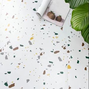 Vente flash : Carreaux de sol autocollants en vinyle PVC plastique bon marché, 600*600 mm, 800*800 mm, à coller soi-même - Product Image 6