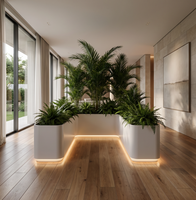 Kit de Jardinière Modulaire Commerciale en Acier Corten, Bac à Légumes surélevé, Facile à Assembler pour Patio