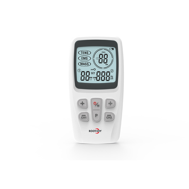 ROOVJOY OTC TENS Unit EMS Muscle Stimulator Pulse Massager for Physical Therapy Equipment and Pain Relief