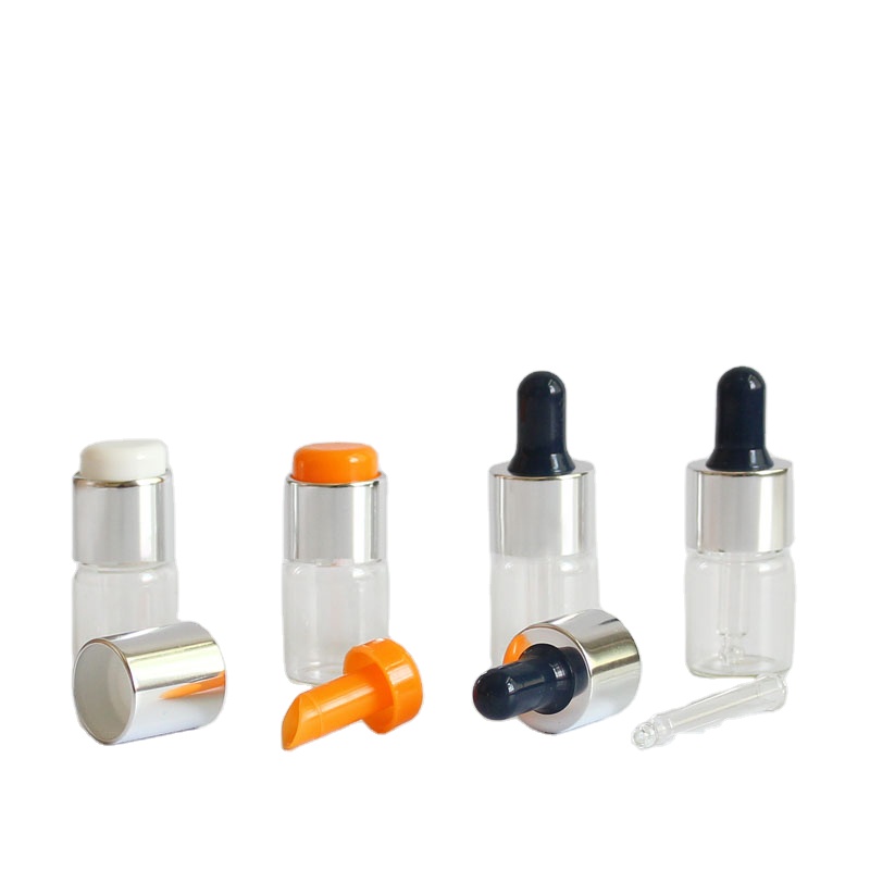 Косметическая стеклянная бутылка для эфирного масла с пипеткой