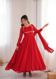 Elegant Georgette Fabric Anarkali Suit Women Long Designer Gown Indian Ethnic Wear Party Festival Ladies Clothing Quick Dry - Product Image 3