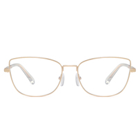 MS 81611, gafas Ópticas Clásicas para mujer, montura completa de Metal con luz antiazul y gafas de diseño fotocromáticas personalizadas