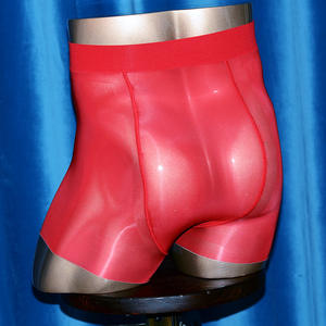 Celana Boxer Pria Transparan Tanpa Jahitan Bahan Nilon Tipis Halus Erotis Seksi Bernapas - Product Image 3