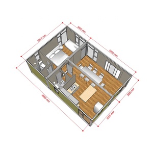 <span class=keywords><strong>Casa</strong></span> mobile su ordinazione del contenitore 3 <span class=keywords><strong>in</strong></span> 1 del piano mobile all'ingrosso prefabbricata del pacchetto piano isolato della <span class=keywords><strong>casa</strong></span> per il clima freddo - Product Image 6