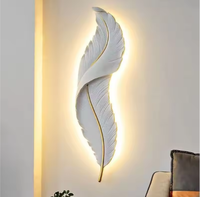 Lampu Dinding Bulu 120cm Modern Minimalis Mewah Ringan Kreatif untuk Ruang Tamu, Kamar Tidur, Samping Tempat Tidur, Pintu Masuk, Latar Belakang TV