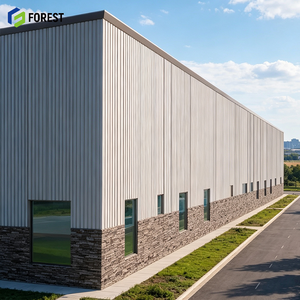 Taller Modular de Acero Estructural de Alta Capacidad de Carga, Instalación de Producción Comercial Prefabricada de Techo Abierto - Product Image 1