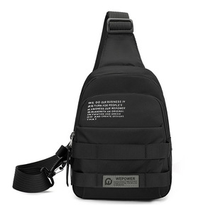 Sac bandoulière unisexe personnalisé avec logo, nouveau design, imperméable, petit sac à bandoulière, sac de sport en nylon - Product Image 2
