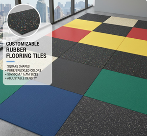 Suelo de Goma para Gimnasio de Alta Calidad Encriptado, Tapete Deportivo de 20 mm, Resistente a Impactos, Abrasión y Presión, Sin Deformación - Product Image 6