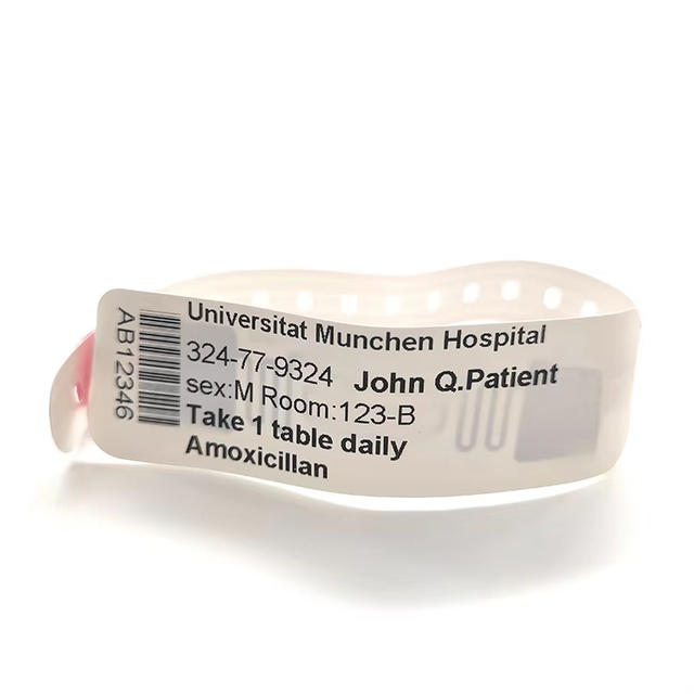 Hospital Patient ID Paper Disposable HF RFID Wristband / Bracelet NFC TAG Smart RFID Band for and Hospital