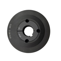Pulley Sabuk V 2 Alur Berbentuk Tirus dari Baja Tempa Kekuatan Tinggi untuk Mesin Pertukangan Kayu Penggerak Tenaga
