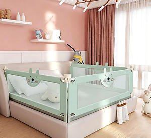 Robusta <span class=keywords><strong>Barriera</strong></span> di Sicurezza per <span class=keywords><strong>Letto</strong></span> Bambini, Rete Traspirante, Recinzione Laterale per <span class=keywords><strong>Letto</strong></span> Bambini UD - Product Image 1