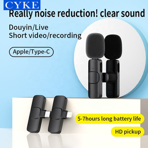 CYKE Système de Microphone Karaoké Sans Fil Haute <span class=keywords><strong>Qualité</strong></span> Professionnel Lavalier K8 - Product Image 3