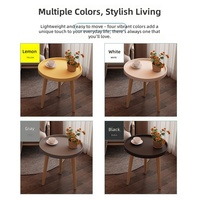 Table basse ronde nordique, table d'appoint de canapé, table d'appoint simple pour balcon, chambre, maison en location et salon