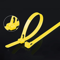 Sac de 100 attaches-câbles en nylon réutilisables, colorées et multifonctionnelles, 8x200mm, 7,6*200mm, attaches-câbles libérables, longueur 8 pouces