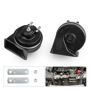 แตรหอยทาก Yanghang 12V แตรไฟฟ้าแบบสองเสียงสำหรับรถยนต์และมอเตอร์ไซค์ ความถี่สูง-ต่ำ กันน้ำ ติดตั้งด้านหน้า - Product Image 1