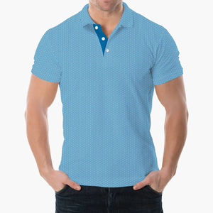 Polo de golf brodé sur mesure de haute qualité en gros, polo de golf en polyester et élasthanne, séchage rapide, coupe ajustée - Product Image 2