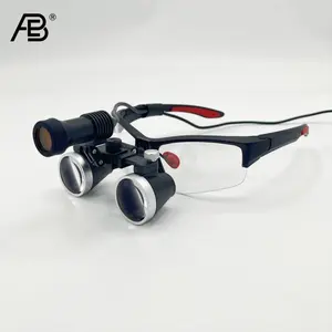 2.5X 3.5X Médical Dentaire LED Phare Lampe Dentaire Loupes Dentaires Dentisit Chirurgical Phare Équipement De Laboratoire Projecteur/Lumineux/Clair