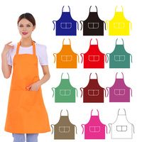 Tablier de Cuisine Adulte Personnalisable avec Logo, Sans Manches, en Polyester, Réutilisable, Éco-Responsable – Marron, Bleu Clair, Jaune, Violet, Rouge, Vert