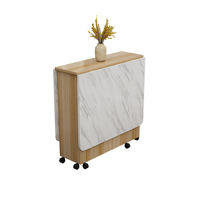 Table à manger moderne en bois pour 4 à 6 personnes, couleurs personnalisées pour maison et villa, table d'angle mobile durable, style panneau