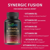 Marque privée OEM, Complexe de vitamines B à haute puissance, Vitamine B12 Méthylcobalamine, Vitamine C, Magnésium, Soutien énergétique, cérébral et de l'humeur pour adultes