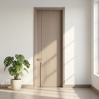 Portes intérieures minimalistes en MDF finies en gros pour projets de construction résidentielle (cuisines et villas)