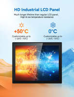 Panel PC Táctil Industrial Resistente a Altas Temperaturas de 15.6 Pulgadas, Mini Computadora Todo en Uno, IP65 Impermeable, OEM, Pantalla Táctil FHD en Stock