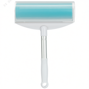 Rouleau anti-poils XXL en silicone 20-30 cm blanc turquoise, outil de toilettage pour animaux - Product Image 2