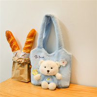 Peluche animale mignonne personnalisée, jouets en peluche de haute qualité, sacs en peluche mignons, sacs en forme d'ours en peluche pour filles et femmes, vente en gros