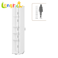 Armoire de rangement moderne en bois pliable, écologique et durable pour salon et chambre à coucher, avec 3 étagères, idéale pour appartement