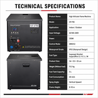 Máquina de Efecto de Llama LED para Exteriores, DMX512, Control por Voz Automático, IP67, Impermeable, Efectos Especiales para Escenarios, Discotecas, Eventos y Conciertos