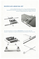 Kit complet de machine de gravure CNC DIY de la marque DYCD, unité de glissière linéaire à 3 axes de 20 mm, SBR20 en acier au carbone et aluminium