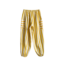 Pantalons assortis pour la famille, vêtements pour enfants, printemps et automne, combinaison pour bébé, pantalon rayé tissé pour bébé, pantalon parent-enfant