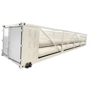 Áp Suất 20MPa Tải Trọng 22000L Công Suất CNG Jumbo Long-Tube Skid Container