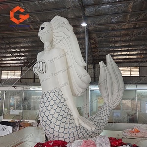 Personaje de Dibujos Animados de Sirena Inflable Gigante, Modelo de Sirena Princesa del Mar Inflable Personalizado para Decoración de Fiestas y Eventos - Product Image 2