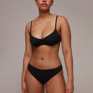 कस्टम काले माइक्रो बिकनी पहने महिलाओं बिकनी beachwear swimsuits पहनने तैरने कंजूस बिकनी