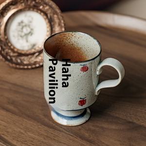 Taza de cerámica Vintage hecha a mano Little Rich Granny, cerámica gruesa, doméstica, dibujada a mano, té de la leche, café, té de la tarde, leche, copa de vino - Product Image 4