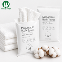 Serviette de Bain en Coton Jetable Premium Grande Taille Anti-Déchirure, Emballage Stérile pour Camping, Hôtels & Chambres d'Hôtes, Salons de Tatouage