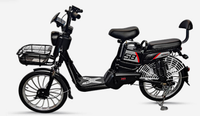 Vélo électrique de ville E-Bike 500W, batterie au plomb sans balais 48V, moteur roue arrière, 3 vitesses, suspension avant, affichage numérique LED électronique