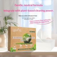 Feuilles de lessive écologiques en papier kraft, concentrées, faible mousse, parfum Rose des Forêts, en gros, livraison immédiate