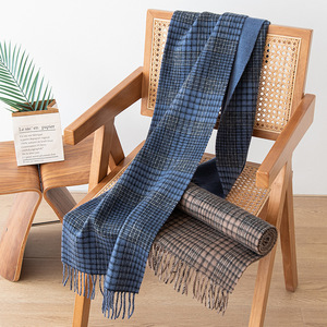 Classic Style Thick Business Unisex 100% <b>Lambswool</b> <b>Scarf</b> for Professional Wear - Product Image 2