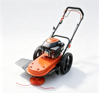 Débroussailleuse industrielle 4 temps à essence haute puissance, autotractée, poussée à la main, coupe-herbe 3800W avec fil nylon