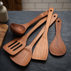 Cuchara de Madera Hecha a Mano de Primera Calidad, Segura para Alimentos, Lacada, Utensilio de Cocina, Precios Competitivos al por Mayor - Product Image 2