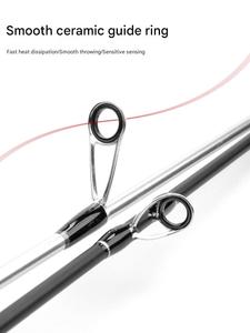 <span class=keywords><strong>Canna</strong></span> da Pesca in Carbonio Ultra Leggera e Morbida UL per Lanci Lunghi, <span class=keywords><strong>Canna</strong></span> da Minnow con Strisce Bianche - Product Image 4