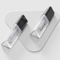 Contenant de brillant à lèvres rose de luxe, vide, en plastique, triangulaire, motif nid d'abeille, mignon, beige, 3 ml, personnalisé, vente en gros